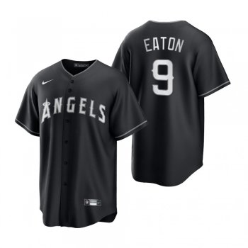 Los Angeles Angels Adam Eaton Nike Black White 2021 All Black Fashion Replica Jersey