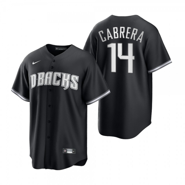 Arizona Diamondbacks Asdrubal Cabrera Nike Black White 2021 All Black Fashion Replica Jersey