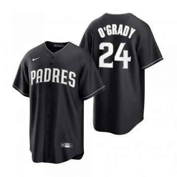 San Diego Padres Brian O'Grady Nike Black White 2021 All Black Fashion Replica Jersey