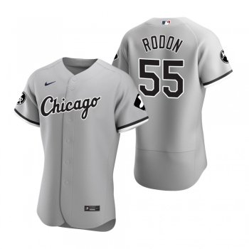 Men's Chicago White Sox Carlos Rodon Nike Gray MR Patch Authentic Jersey