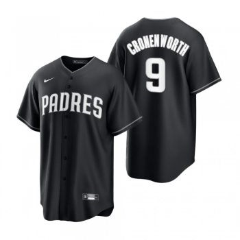 San Diego Padres Jake Cronenworth Nike Black White 2021 All Black Fashion Replica Jersey