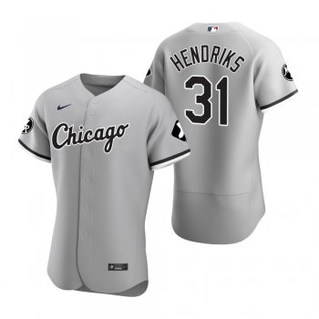 Men's Chicago White Sox Liam Hendriks Nike Gray MR Patch Authentic Jersey