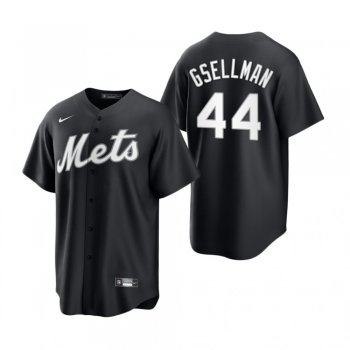 New York Mets Robert Gsellman Nike Black White 2021 All Black Fashion Replica Jersey