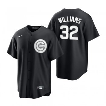 Chicago Cubs Trevor Williams Nike Black White 2021 All Black Fashion Replica Jersey