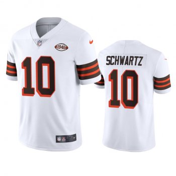 Cleveland Browns Anthony Schwartz White 1946 Collection Alternate Vapor Limited Jersey - Men's 75th anniversary uniforms