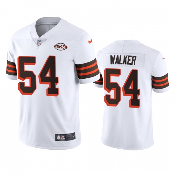 Cleveland Browns Anthony Walker White 1946 Collection Alternate Vapor Limited Jersey - Men's 75th anniversary uniforms