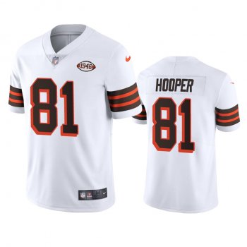 Cleveland Browns Austin Hooper White 1946 Collection Alternate Vapor Limited Jersey - Men's 75th anniversary uniforms