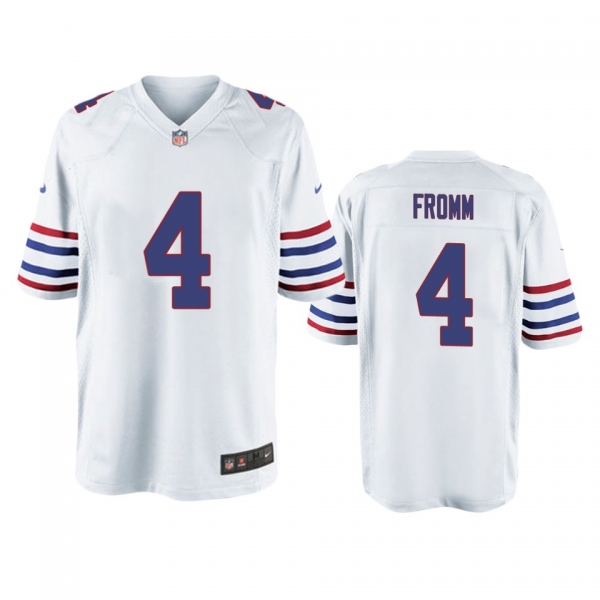 Buffalo Bills Jake Fromm White Alternate Game Jersey