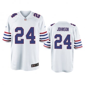 Buffalo Bills Taron Johnson White Alternate Game Jersey