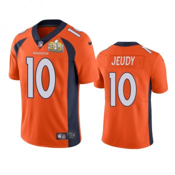 Denver Broncos Jerry Jeudy Orange Super Bowl 50 Patch Jersey