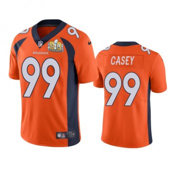 Denver Broncos Jurrell Casey Orange Super Bowl 50 Patch Jersey