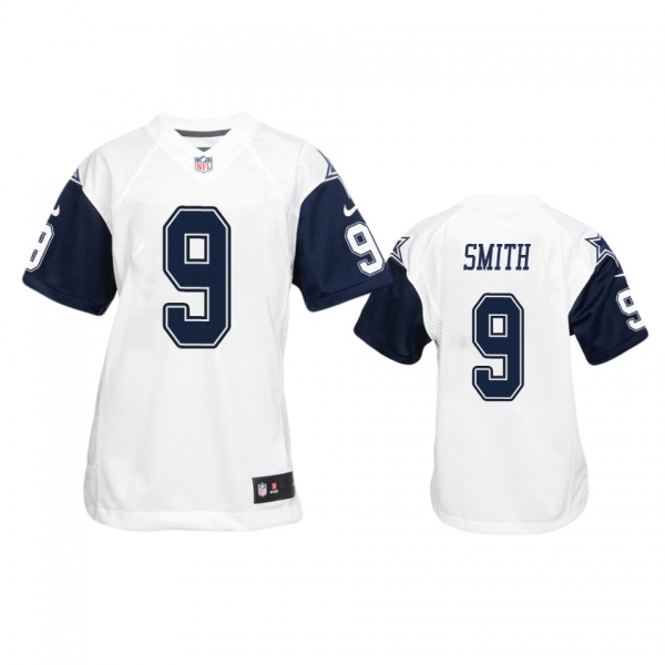 Youth Dallas Cowboys Jaylon Smith White Color Rush Game Jersey