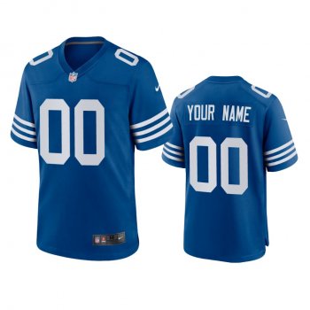 Indianapolis Colts Custom Royal Alternate Game Jersey