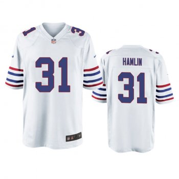 Buffalo Bills Damar Hamlin White Alternate Game Jersey