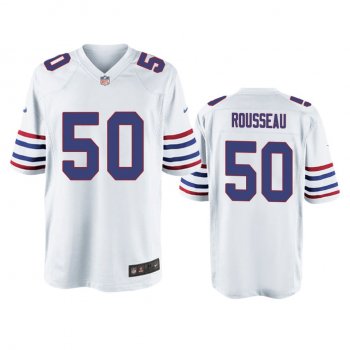 Buffalo Bills Gregory Rousseau White Alternate Game Jersey