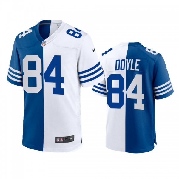 Indianapolis Colts Jack Doyle 2021 Royal White Throwback Split Jersey