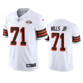 Cleveland Browns Jedrick Wills White 1946 Collection Alternate Vapor Limited Jersey - Men's 75th anniversary uniforms