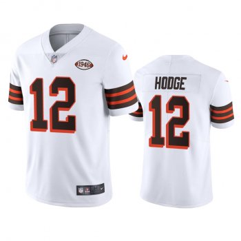 Cleveland Browns KhaDarel Hodge White 1946 Collection Alternate Vapor Limited Jersey - Men's 75th anniversary uniforms