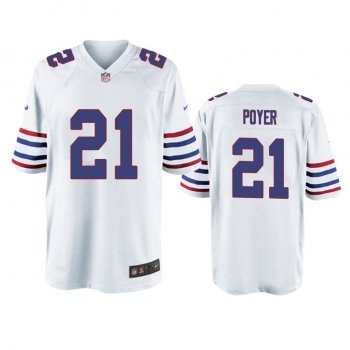 Buffalo Bills Jordan Poyer White Throwback Game Jersey - Men