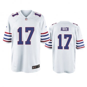 Buffalo Bills Josh Allen White Throwback Game Jersey - Men