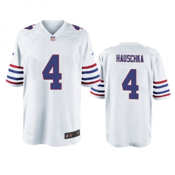 Buffalo Bills Steven Hauschka White Throwback Game Jersey - Men