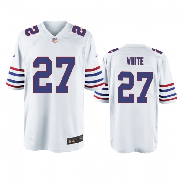 Buffalo Bills Tre'Davious White White Throwback Game Jersey - Men