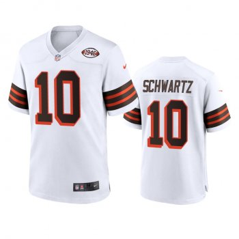 Cleveland Browns Anthony Schwartz White 1946 Collection Alternate Game Jersey 75th anniversary uniforms