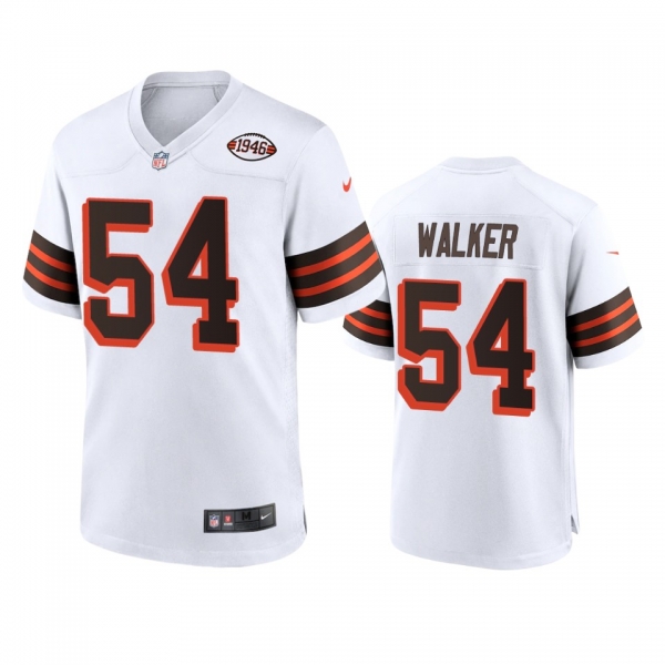 Cleveland Browns Anthony Walker White 1946 Collection Alternate Game Jersey 75th anniversary uniforms