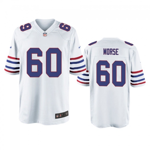 Buffalo Bills Mitch Morse White Alternate Game Jersey