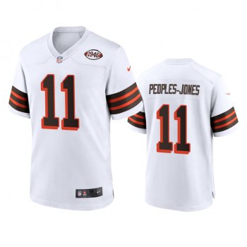 Cleveland Browns Donovan Peoples-Jones White 1946 Collection Alternate Game Jersey 75th anniversary uniforms