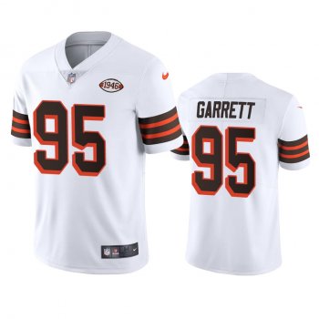 Cleveland Browns Myles Garrett White 1946 Collection Alternate Vapor Limited Jersey - Men's 75th anniversary uniforms