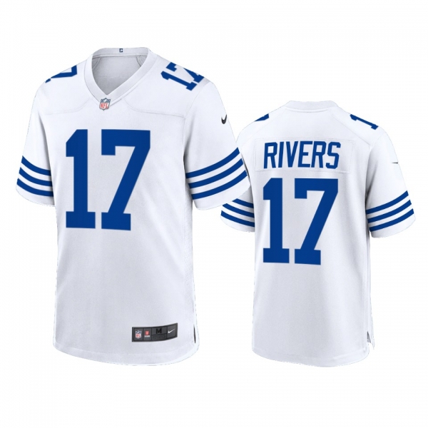 Indianapolis Colts Philip Rivers 2021 White Throwback Game Jersey