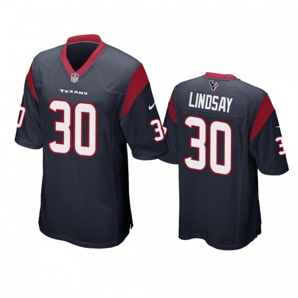 Houston Texans Phillip Lindsay Navy Game Jersey