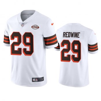 Cleveland Browns Sheldrick Redwine White 1946 Collection Alternate Vapor Limited Jersey - Men's 75th anniversary uniforms