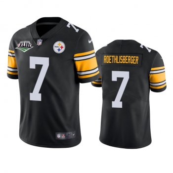 Pittsburgh Steelers Ben Roethlisberger Black Super Bowl XLIII Patch Jersey