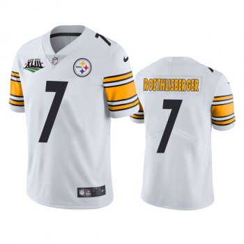 Pittsburgh Steelers Ben Roethlisberger White Super Bowl XLIII Patch Jersey