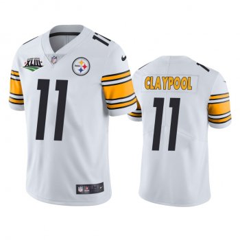 Pittsburgh Steelers Chase Claypool White Super Bowl XLIII Patch Jersey