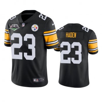 Pittsburgh Steelers Joe Haden Black Super Bowl XLIII Patch Jersey