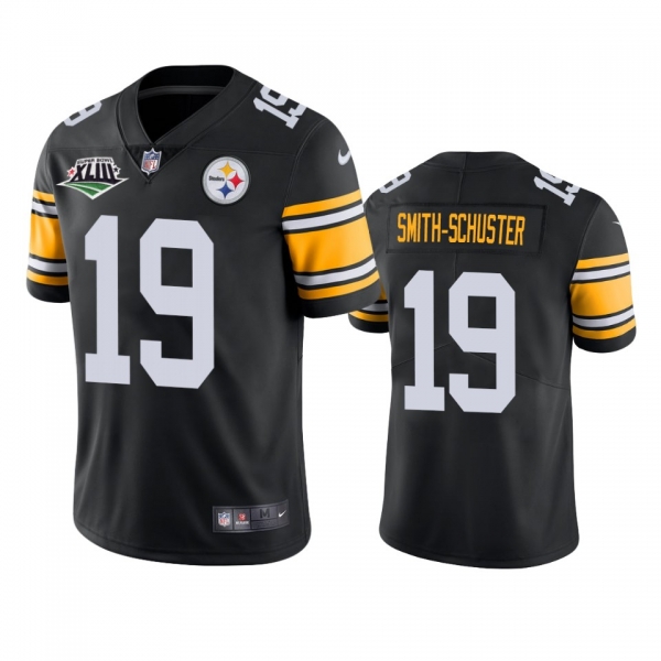 Pittsburgh Steelers JuJu Smith-Schuster Black Super Bowl XLIII Patch Jersey