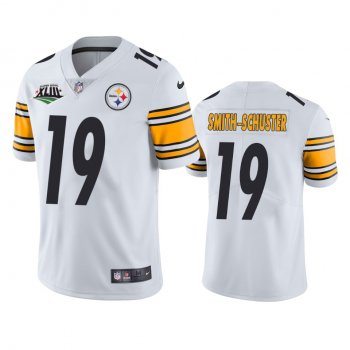 Pittsburgh Steelers JuJu Smith-Schuster White Super Bowl XLIII Patch Jersey