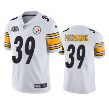 Pittsburgh Steelers Minkah Fitzpatrick White Super Bowl XLIII Patch Jersey