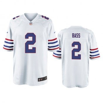 Buffalo Bills Tyler Bass White Alternate Game Jersey