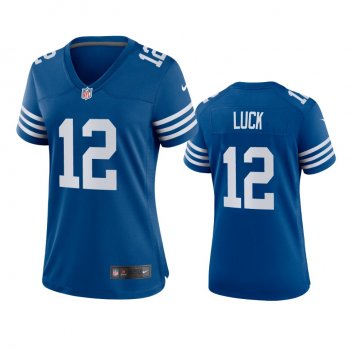 Women's Indianapolis Colts Andrew Luck Royal Alternate Game Jersey