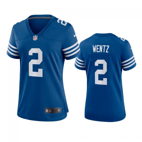 Women's Indianapolis Colts Carson Wentz Royal Alternate Game Jersey