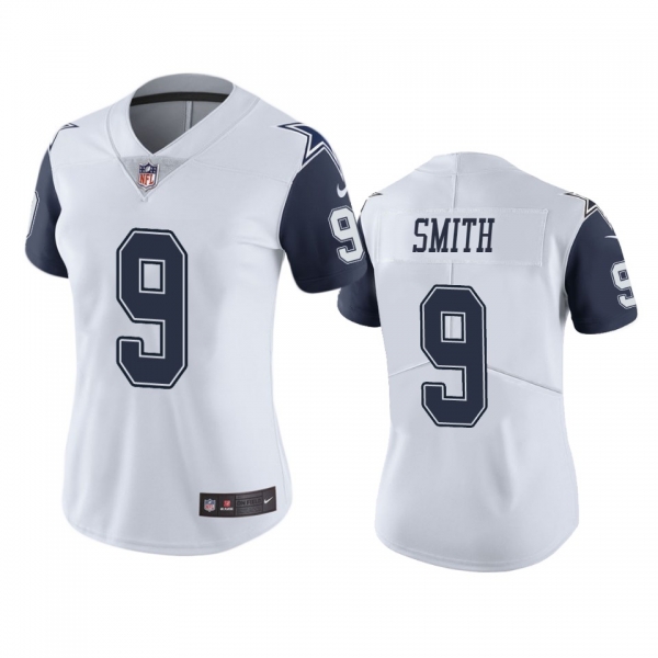 Women's Dallas Cowboys Jaylon Smith White Color Rush Limited Jersey