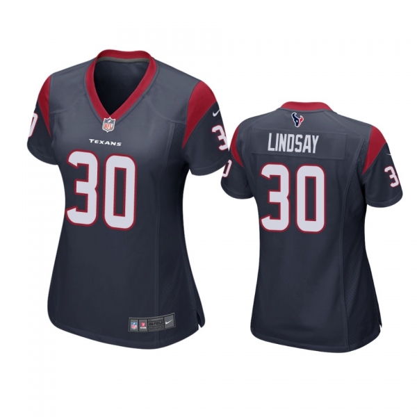 Women's Houston Texans Phillip Lindsay Navy Game Jersey