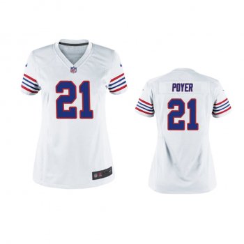 Women's Buffalo Bills Jordan Poyer White Throwback Game Jersey