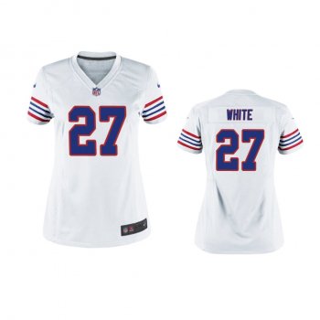 Women's Buffalo Bills Tre'Davious White White Throwback Game Jersey