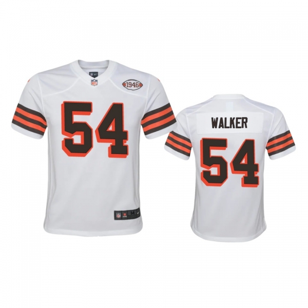 Youth Cleveland Browns Anthony Walker White 1946 Collection Alternate Game Jersey 75th anniversary uniforms