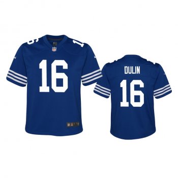 Youth Colts Ashton Dulin Royal Alternate Game Jersey